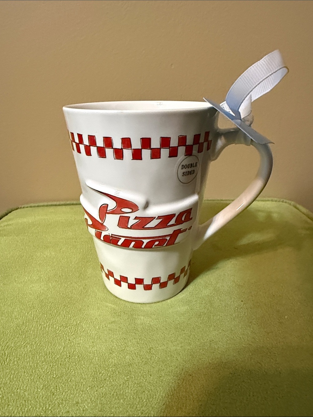 Rae Dunn Disney Pixar Pizza Planet Double Sided Mug